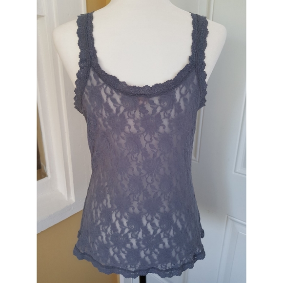 Vintage Hanky Panky Gray Lace Camisole - Picture 8 of 16